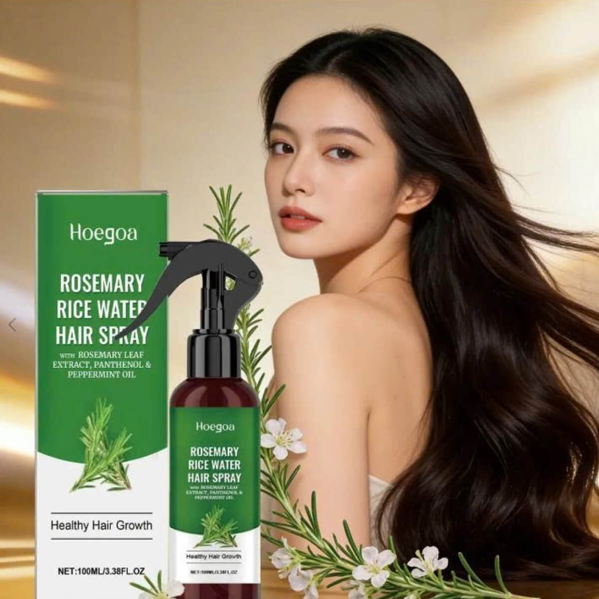 Hair Growth Stimulating Spray, hydrates the scalp, nourishes healthy-looking hair, and helps reduce hair breakage and shedding — 100ml / 1 Bottle
