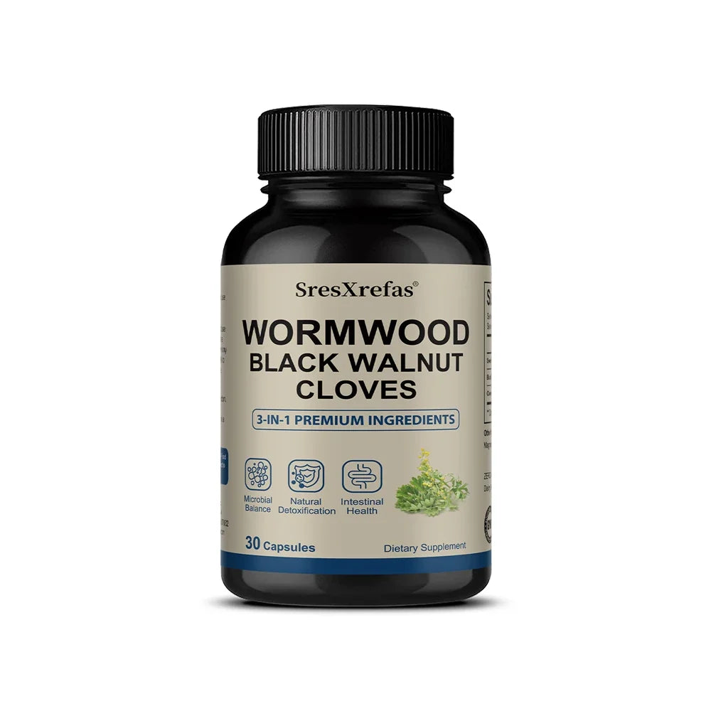 Wormwood Black Walnut Cleanse — 30 Capsules / 1 Bottle