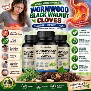 Wormwood Black Walnut Cleanse — 30 Capsules / 1 Bottle