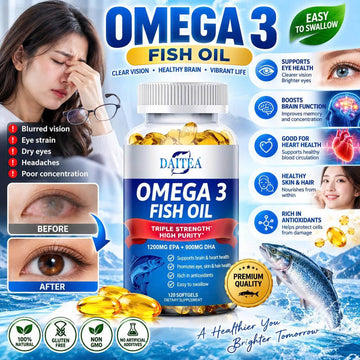 Triple Strength Omega 3 Fish Oil — 30 Capsules / 1 Bottle